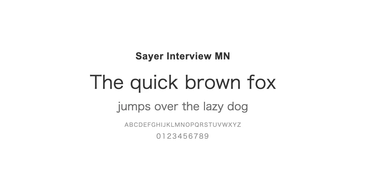 Sayer Interview MNのサムネイル画像