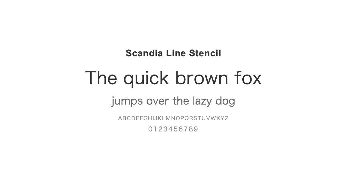 Scandia Line Stencilのサムネイル画像