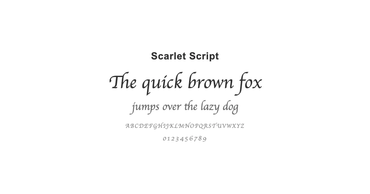 Scarlet Scriptのサムネイル画像