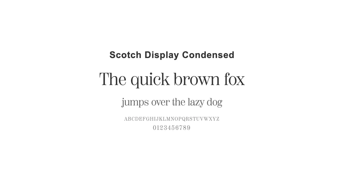 Scotch Display Condensedのサムネイル画像