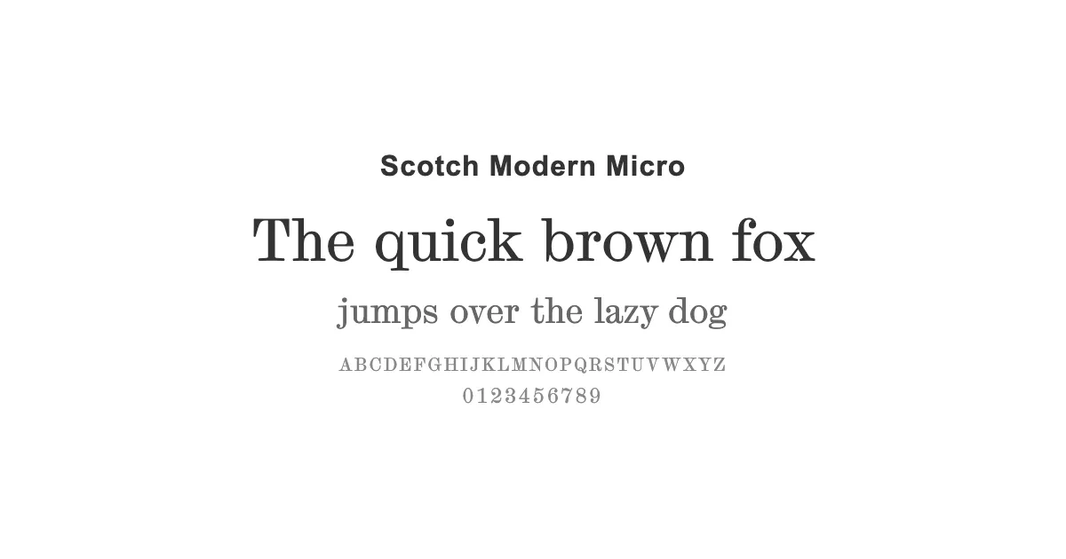 Scotch Modern Microのサムネイル画像