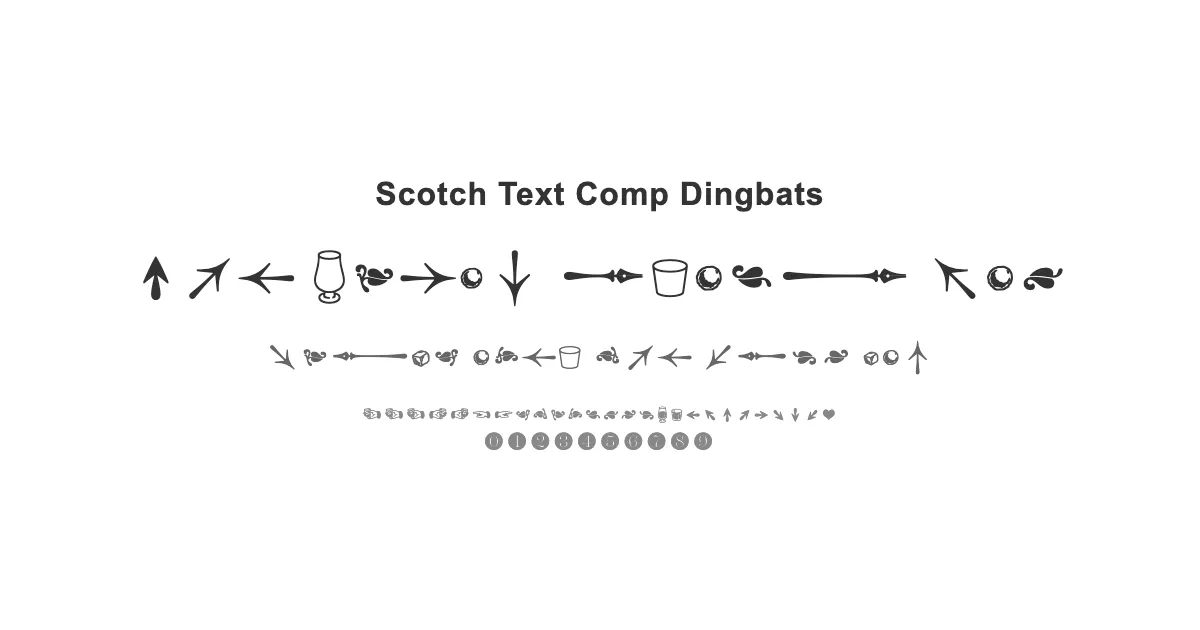 Scotch Text Comp Dingbatsのサムネイル画像