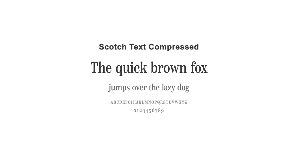 Scotch Text Compressedのサムネイル画像