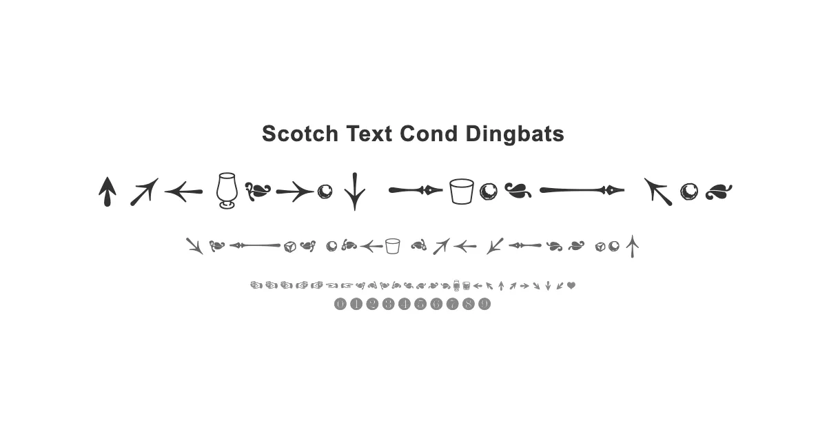 Scotch Text Cond Dingbatsのサムネイル画像