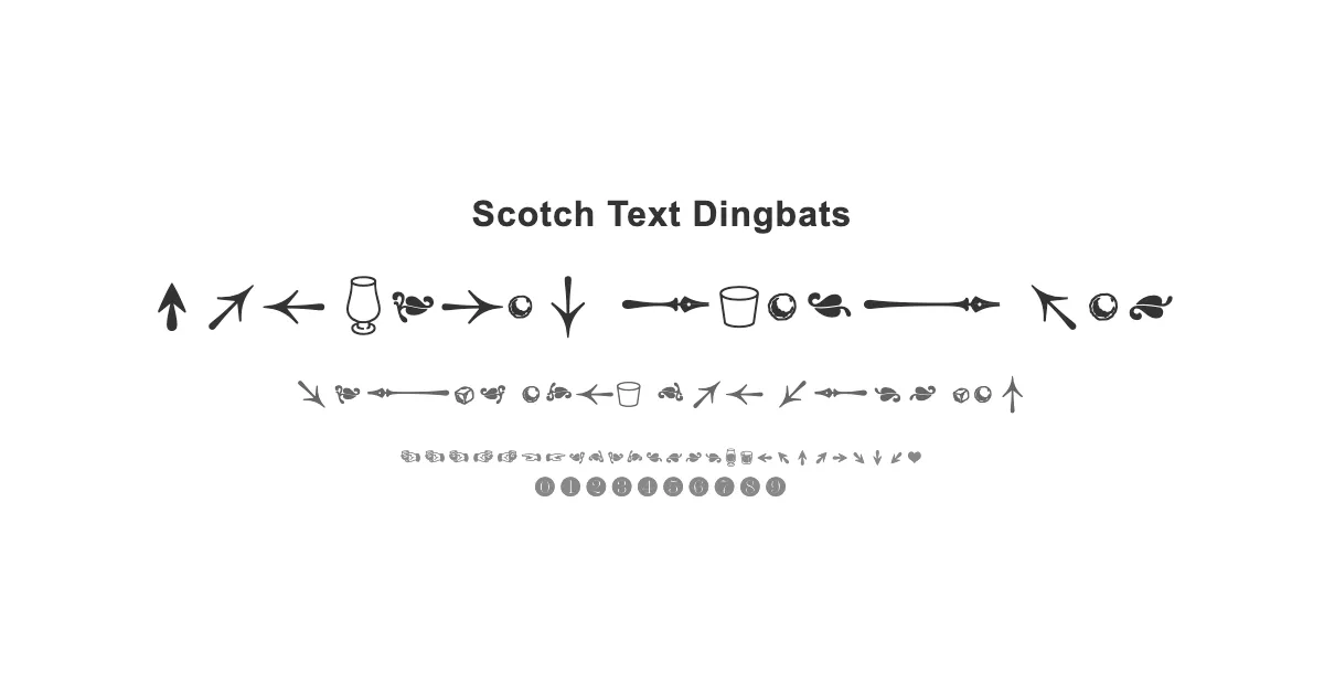 Scotch Text Dingbatsのサムネイル画像