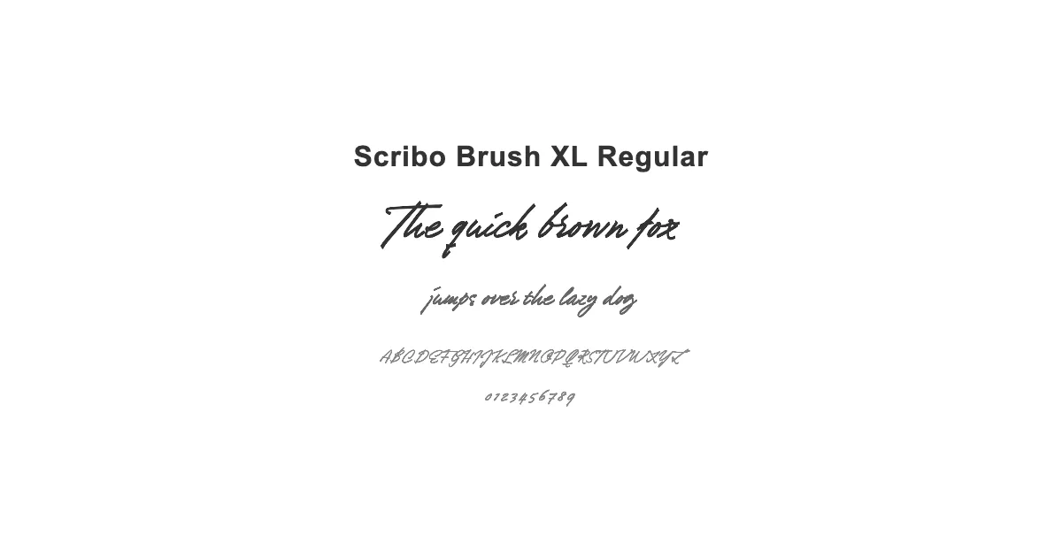 Scribo Brush XL Regularのサムネイル画像