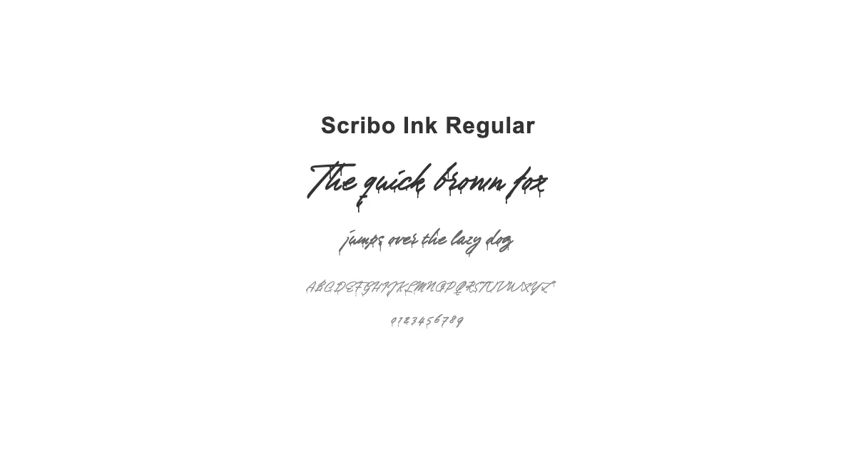 Scribo Ink Regularのサムネイル画像