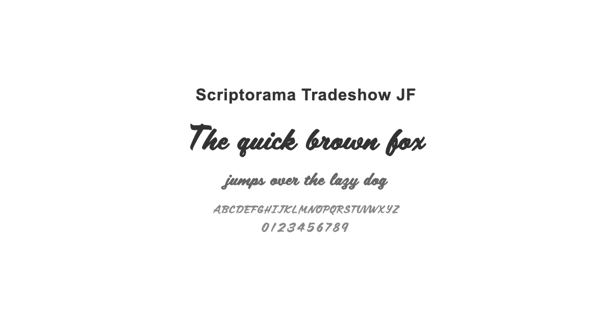 Scriptorama Tradeshow JFのサムネイル画像