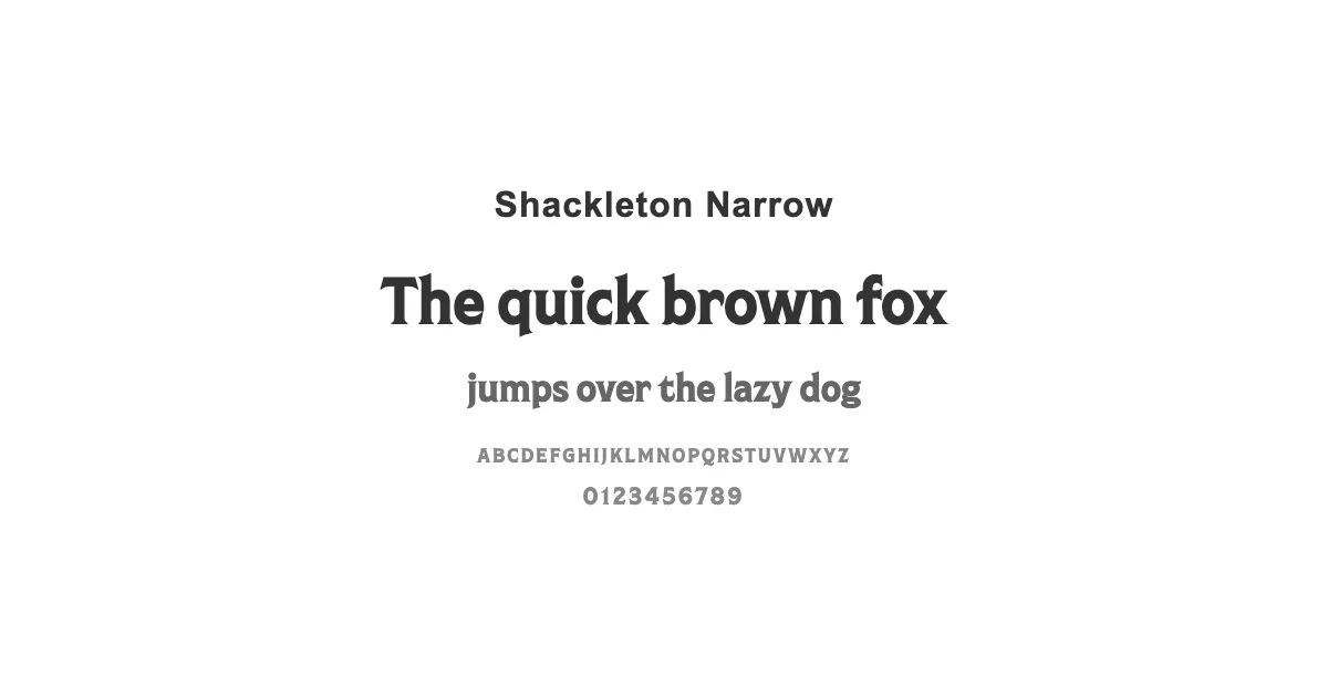 Shackleton Narrowのサムネイル画像