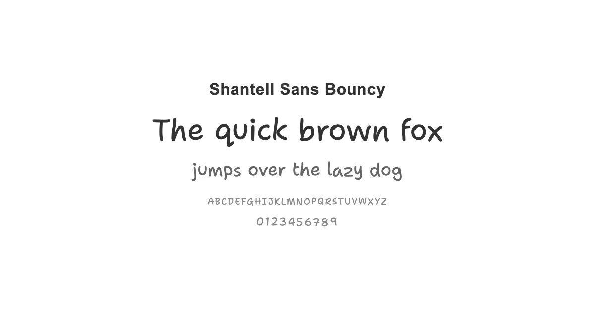 Shantell Sans Bouncyのサムネイル画像