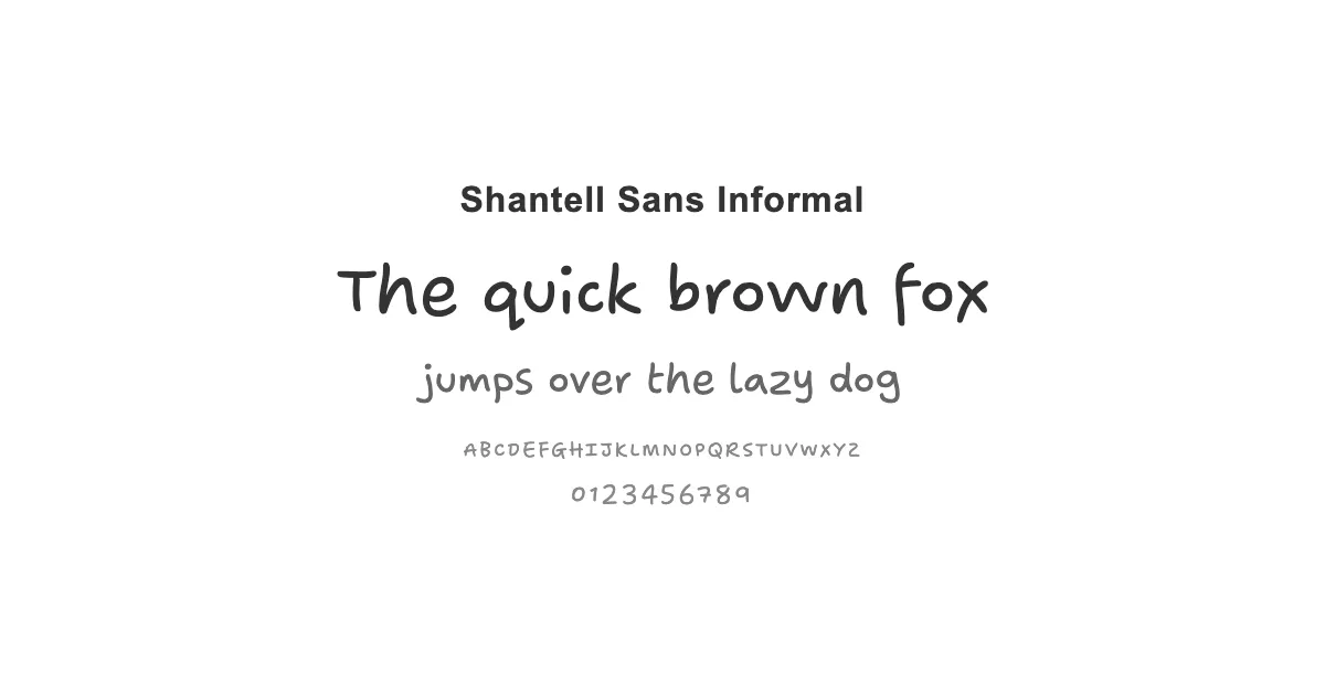 Shantell Sans Informalのサムネイル画像