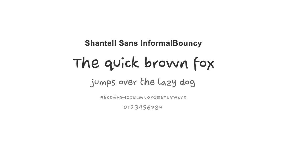 Shantell Sans InformalBouncyのサムネイル画像