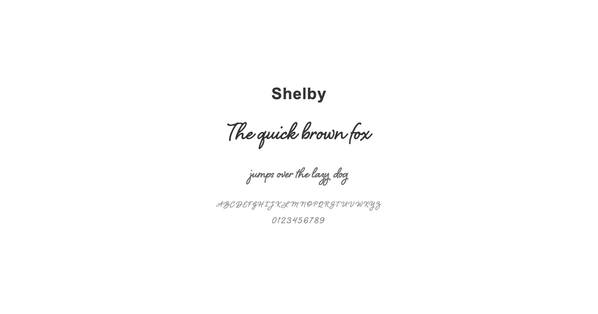 Shelbyのサムネイル画像