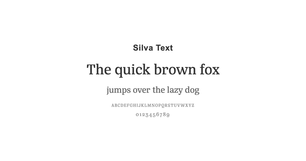 Silva Textのサムネイル画像