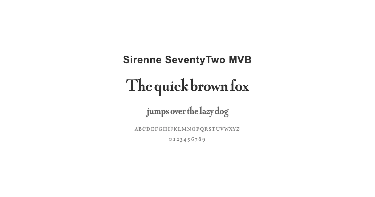 Sirenne SeventyTwo MVBのサムネイル画像