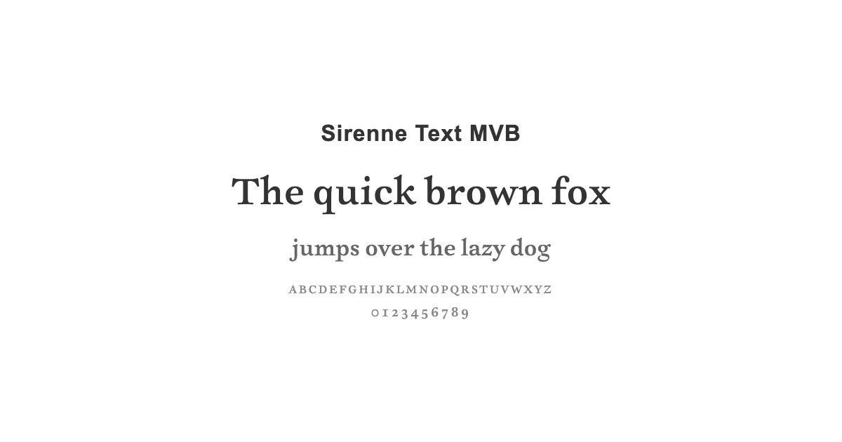 Sirenne Text MVBのサムネイル画像