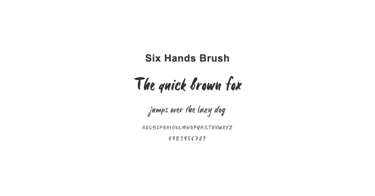 Six Hands Brushのサムネイル画像