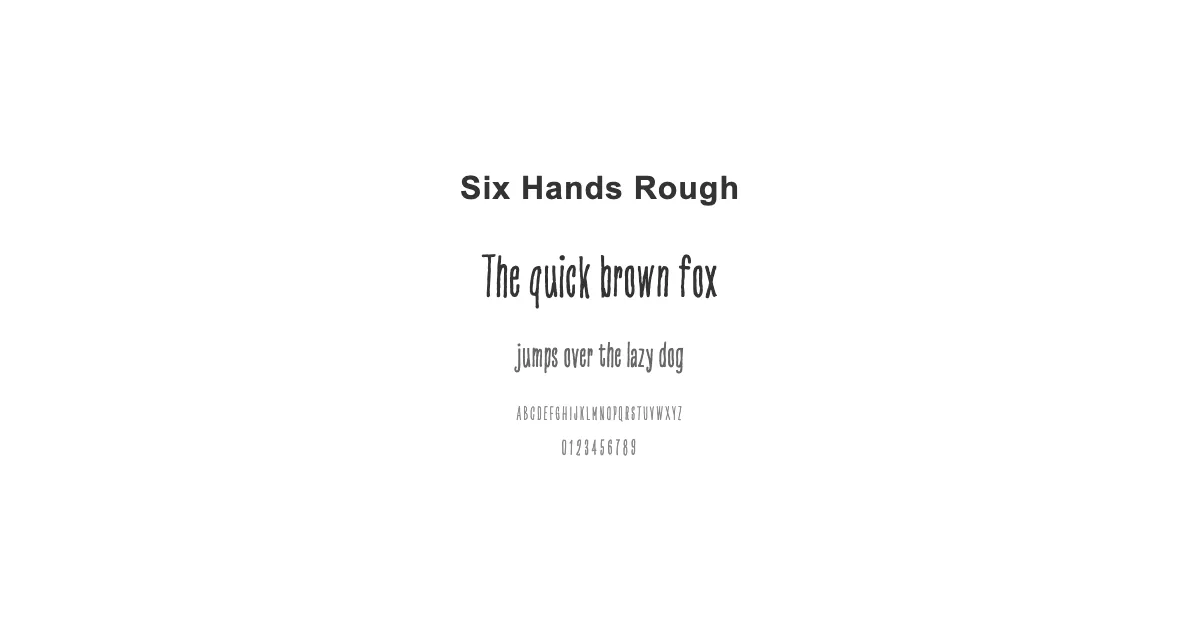 Six Hands Roughのサムネイル画像