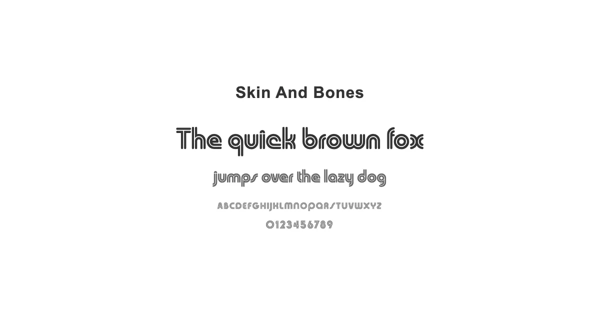 Skin And Bonesのサムネイル画像