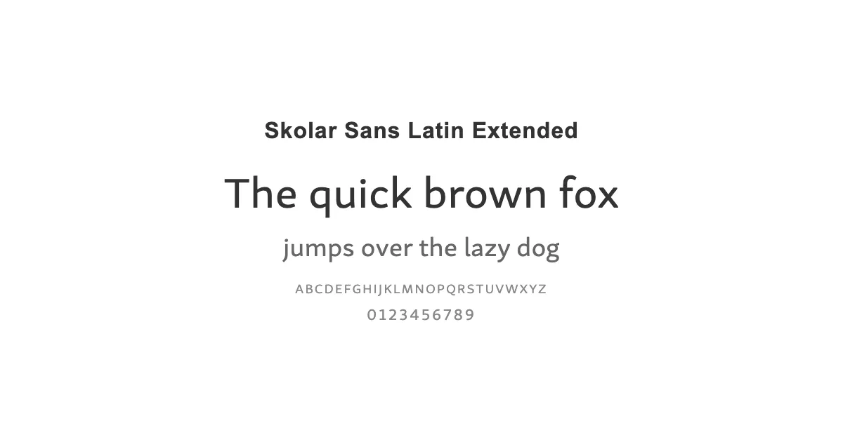 Skolar Sans Latin Extendedのサムネイル画像