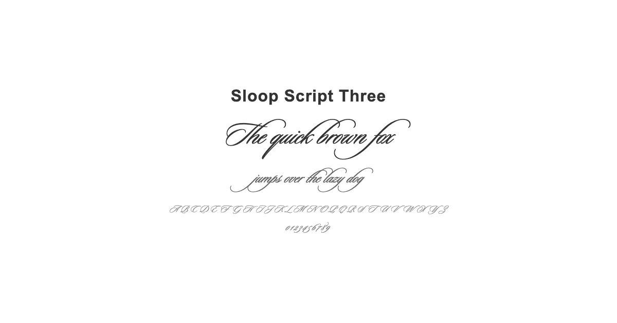 Sloop Script Threeのサムネイル画像