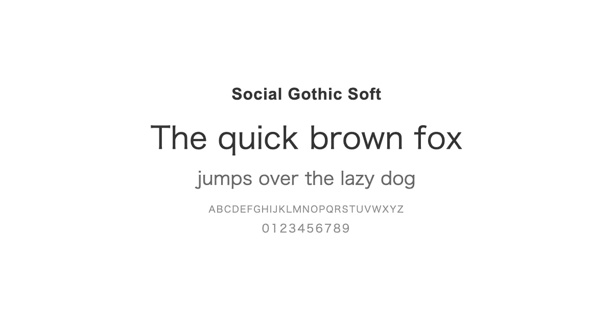 Social Gothic Softのサムネイル画像