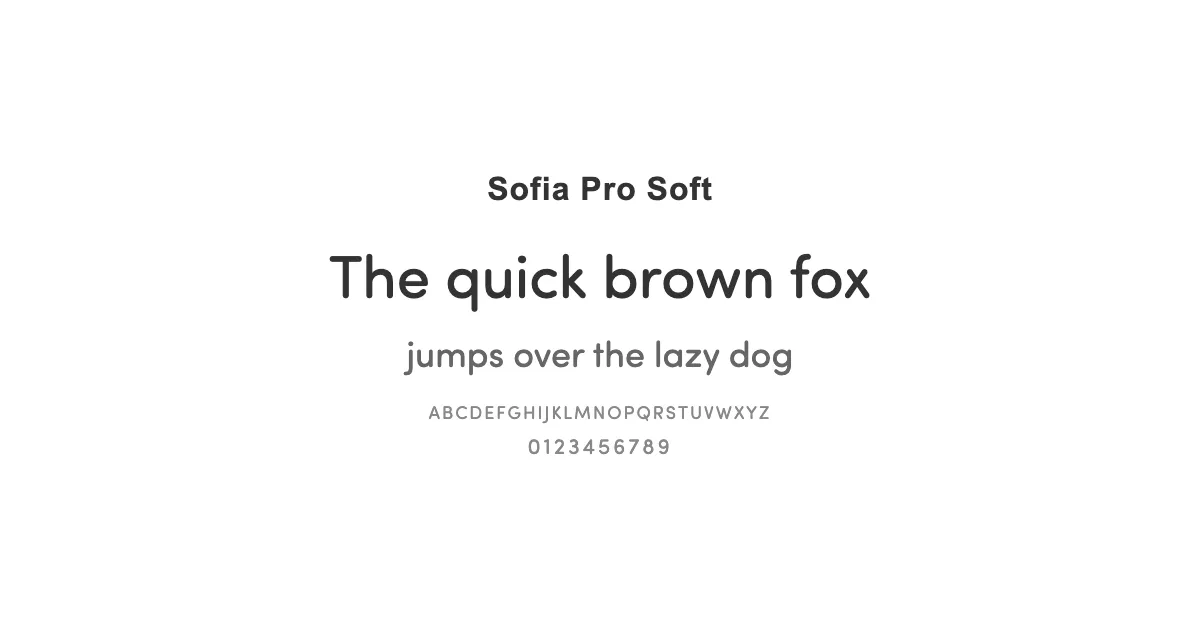 Sofia Pro Softのサムネイル画像