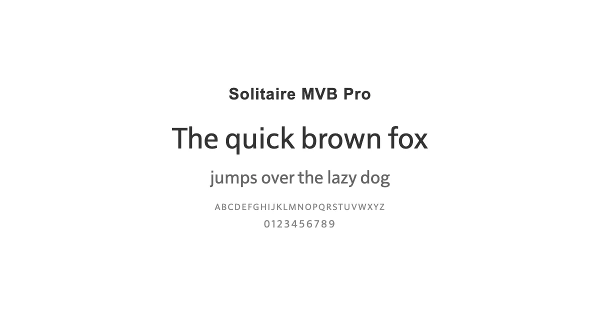 Solitaire MVB Proのサムネイル画像