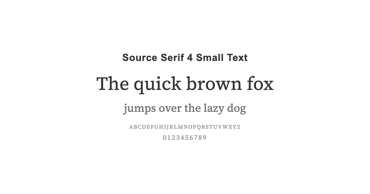 Source Serif 4 Small Textのサムネイル画像
