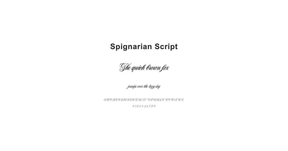 Spignarian Scriptのサムネイル画像