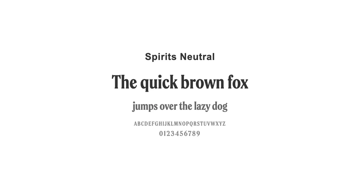 Spirits Neutralのサムネイル画像