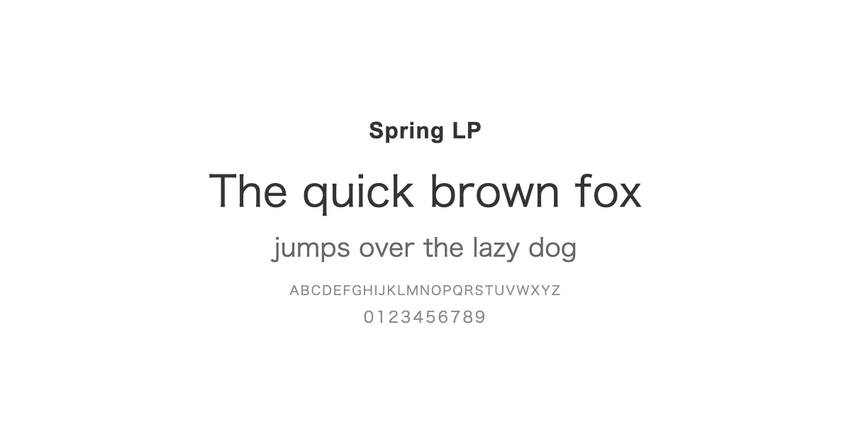Spring LPのサムネイル画像