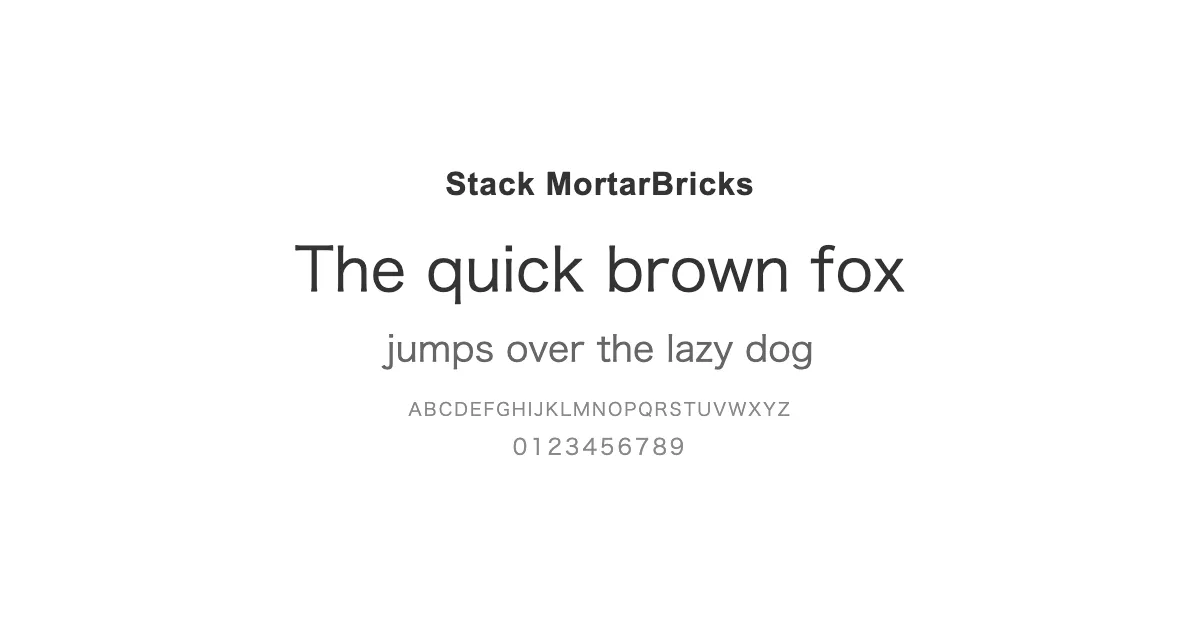 Stack MortarBricksのサムネイル画像