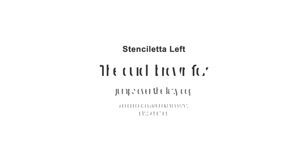 Stenciletta Leftのサムネイル画像