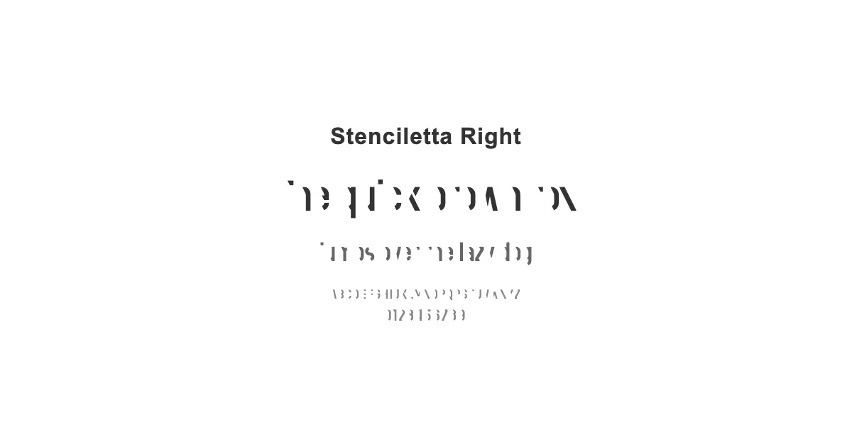 Stenciletta Rightのサムネイル画像