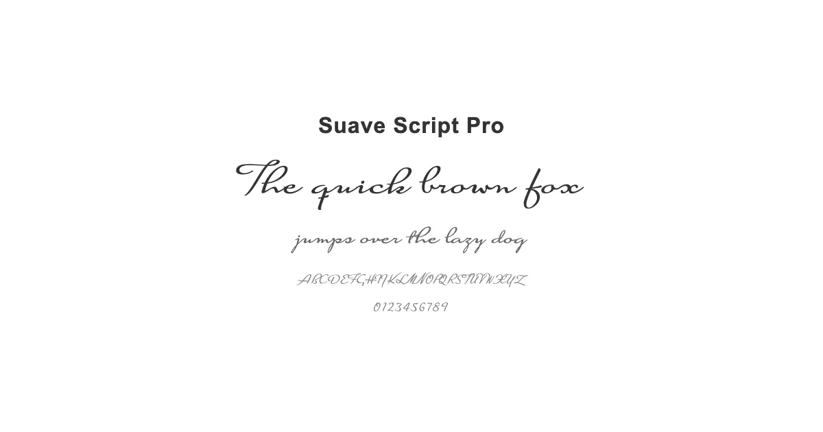 Suave Script Proのサムネイル画像