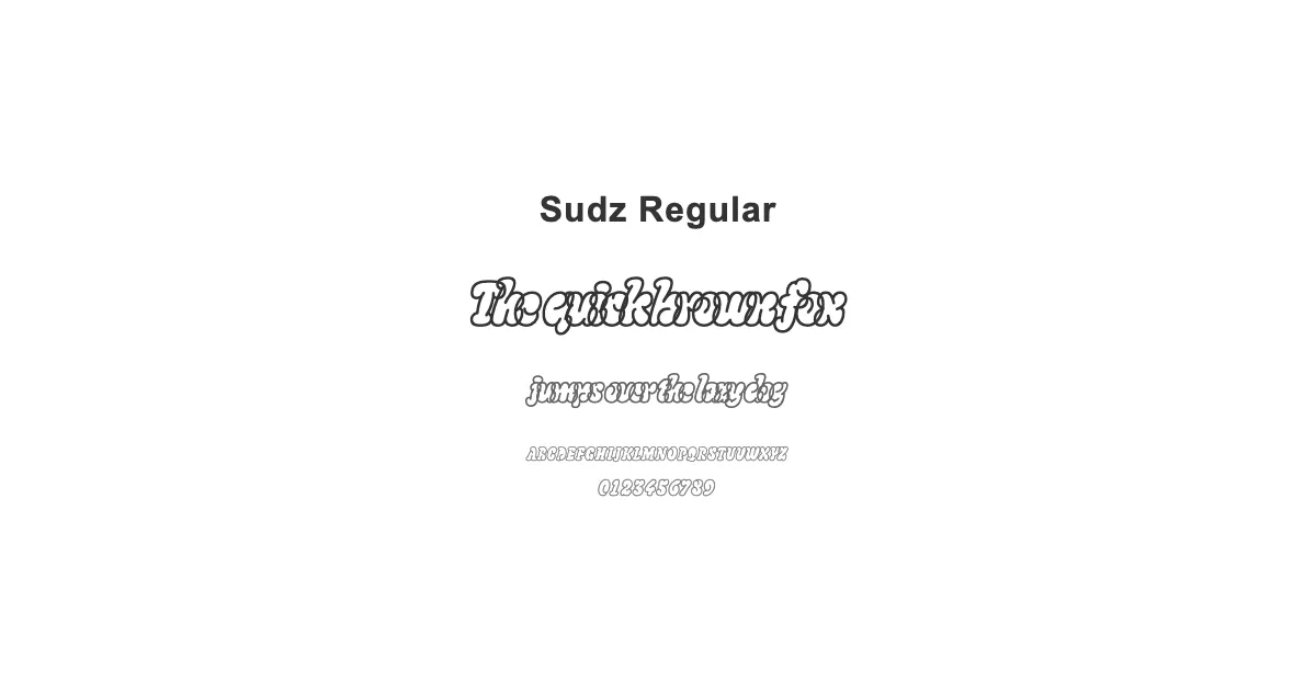 Sudz Regularのサムネイル画像