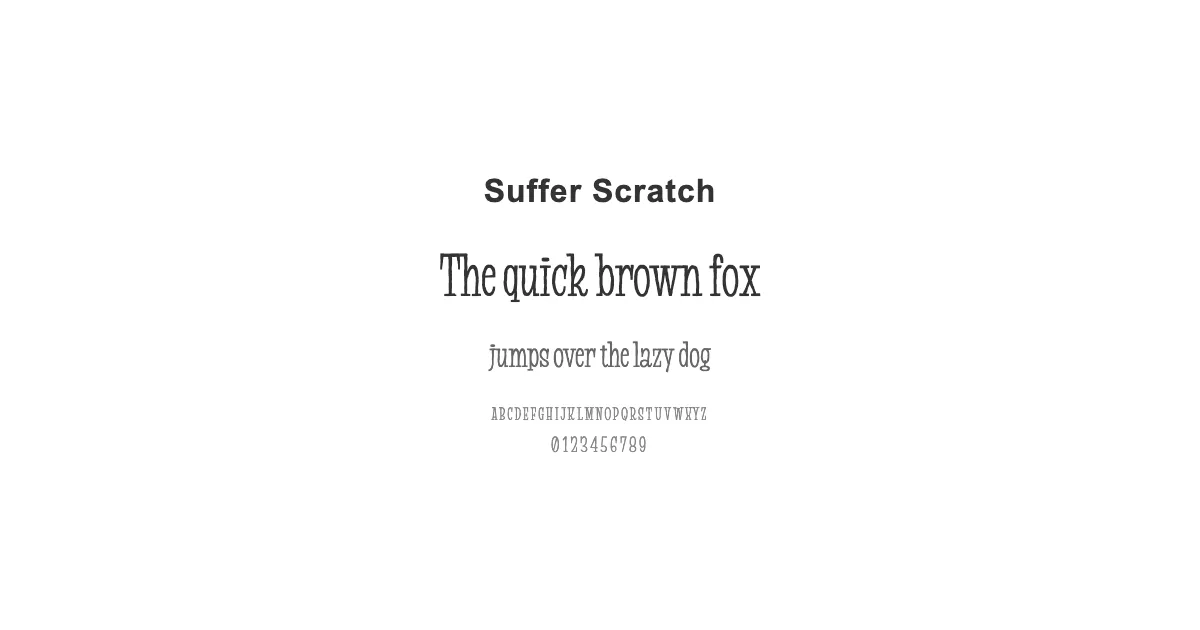 Suffer Scratchのサムネイル画像