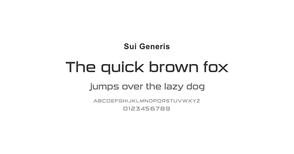 Sui Generisのサムネイル画像