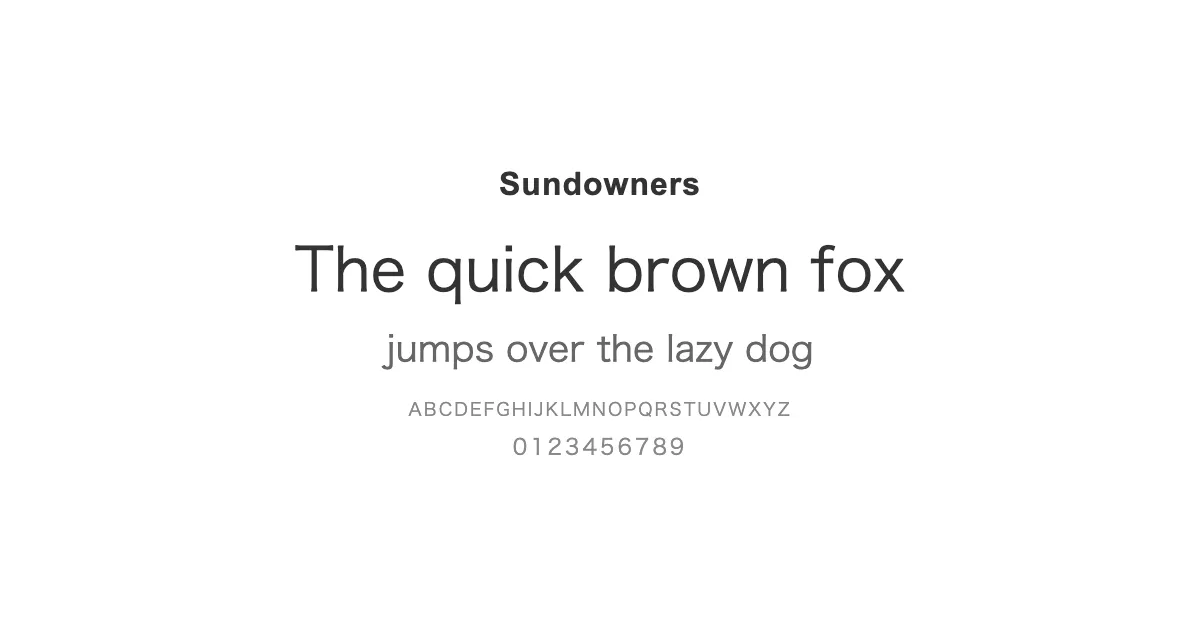 Sundownersのサムネイル画像