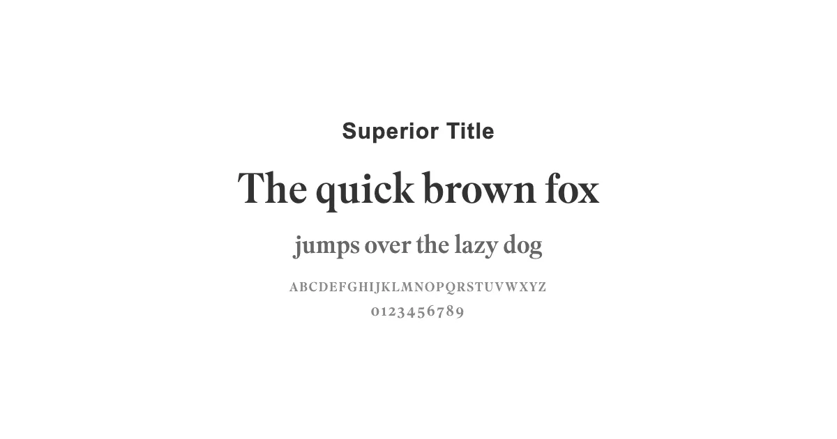 Superior Titleのサムネイル画像