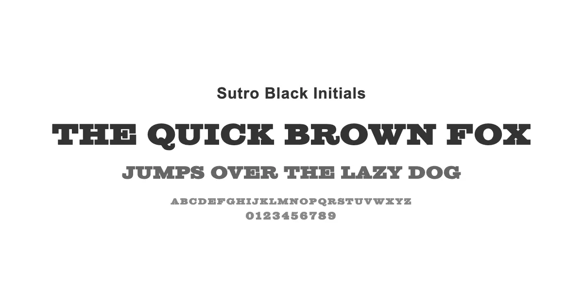 Sutro Black Initialsのサムネイル画像