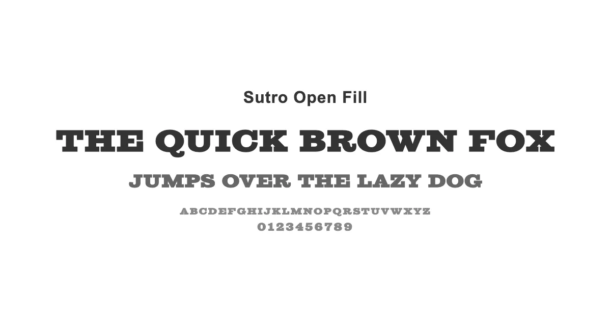 Sutro Open Fillのサムネイル画像
