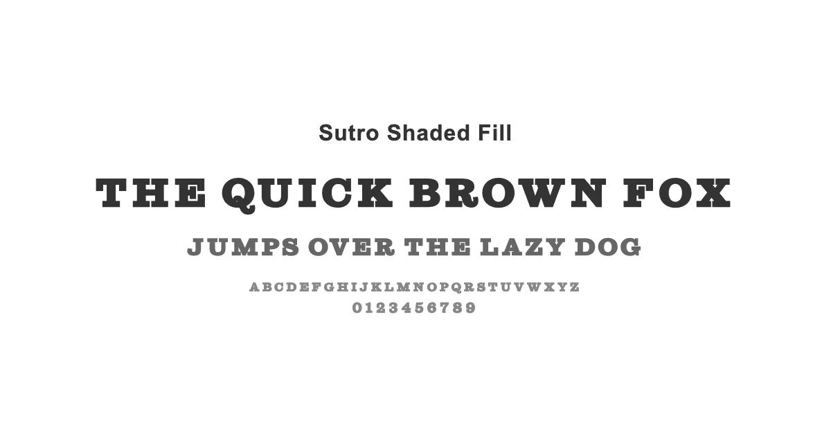 Sutro Shaded Fill のサムネイル画像