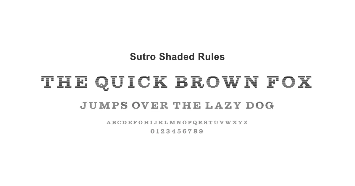 Sutro Shaded Rulesのサムネイル画像