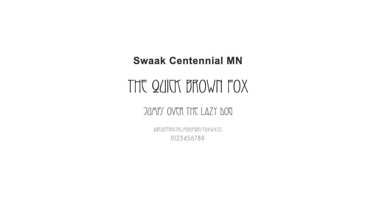 Swaak Centennial MNのサムネイル画像