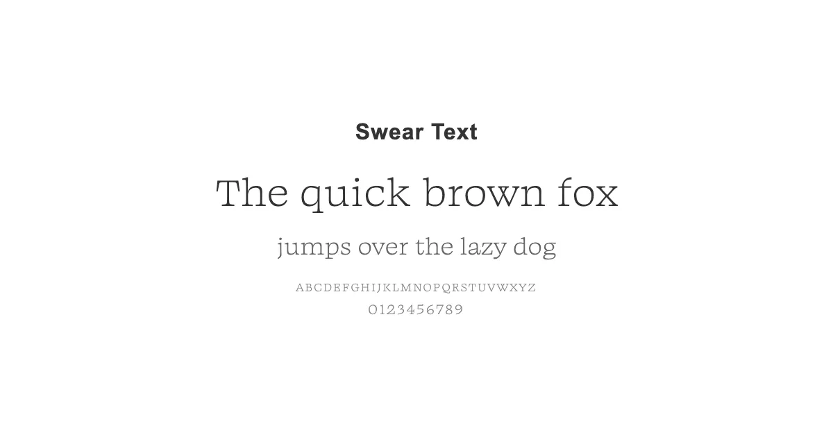 Swear Textのサムネイル画像