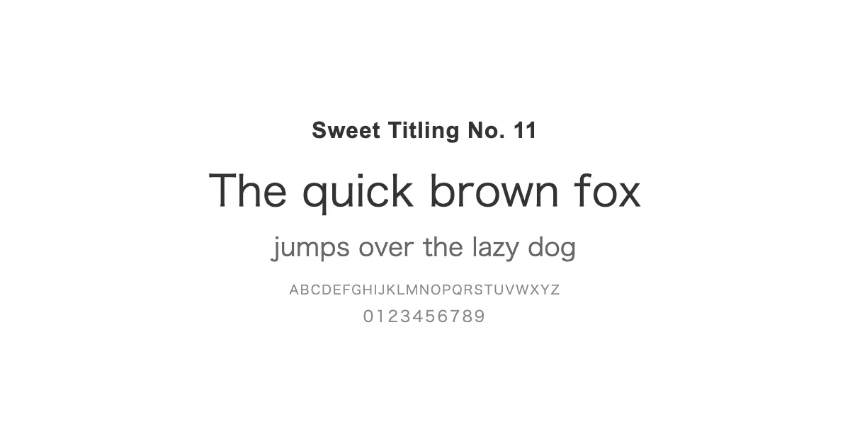 Sweet Titling No. 11のサムネイル画像