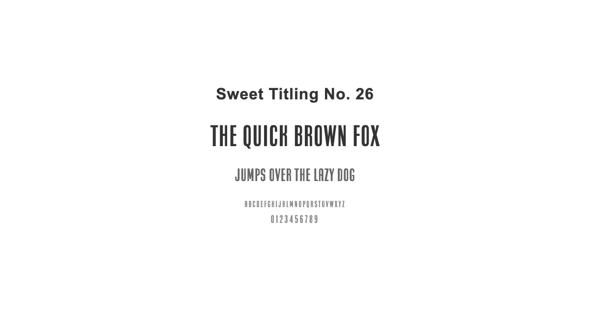 Sweet Titling No. 26のサムネイル画像
