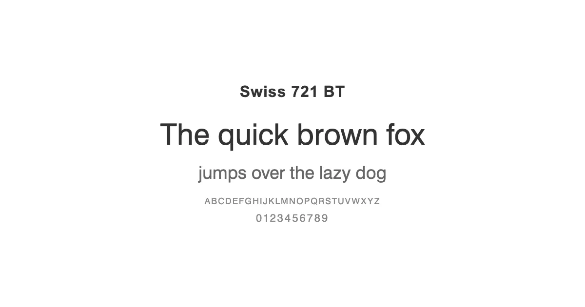 Swiss 721 BTのサムネイル画像